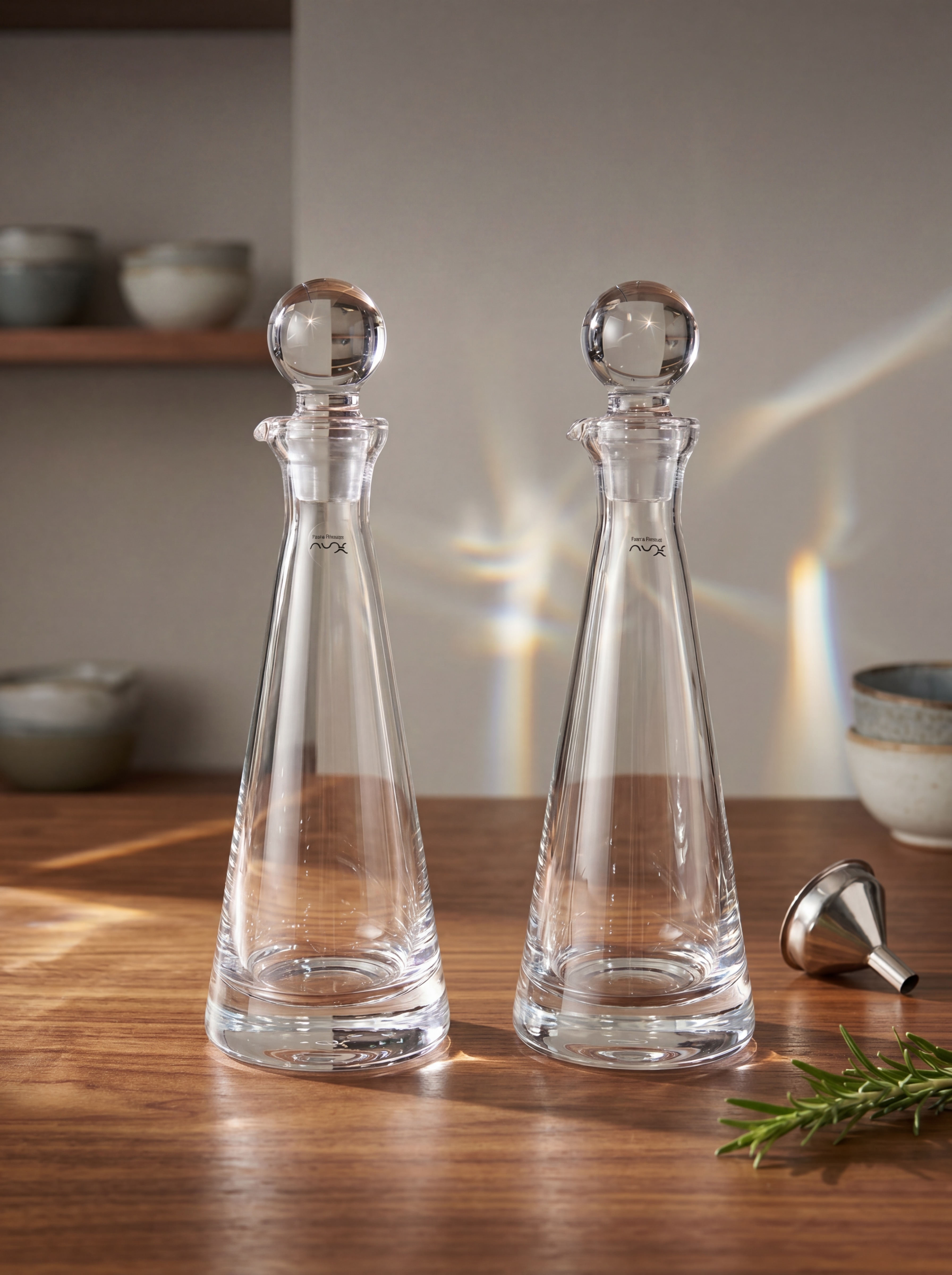 Paşabahçe Nude 90259 Oil & Vinegar Cam Yağlık & Sirkelik Seti – 2 Adet / 220 cc