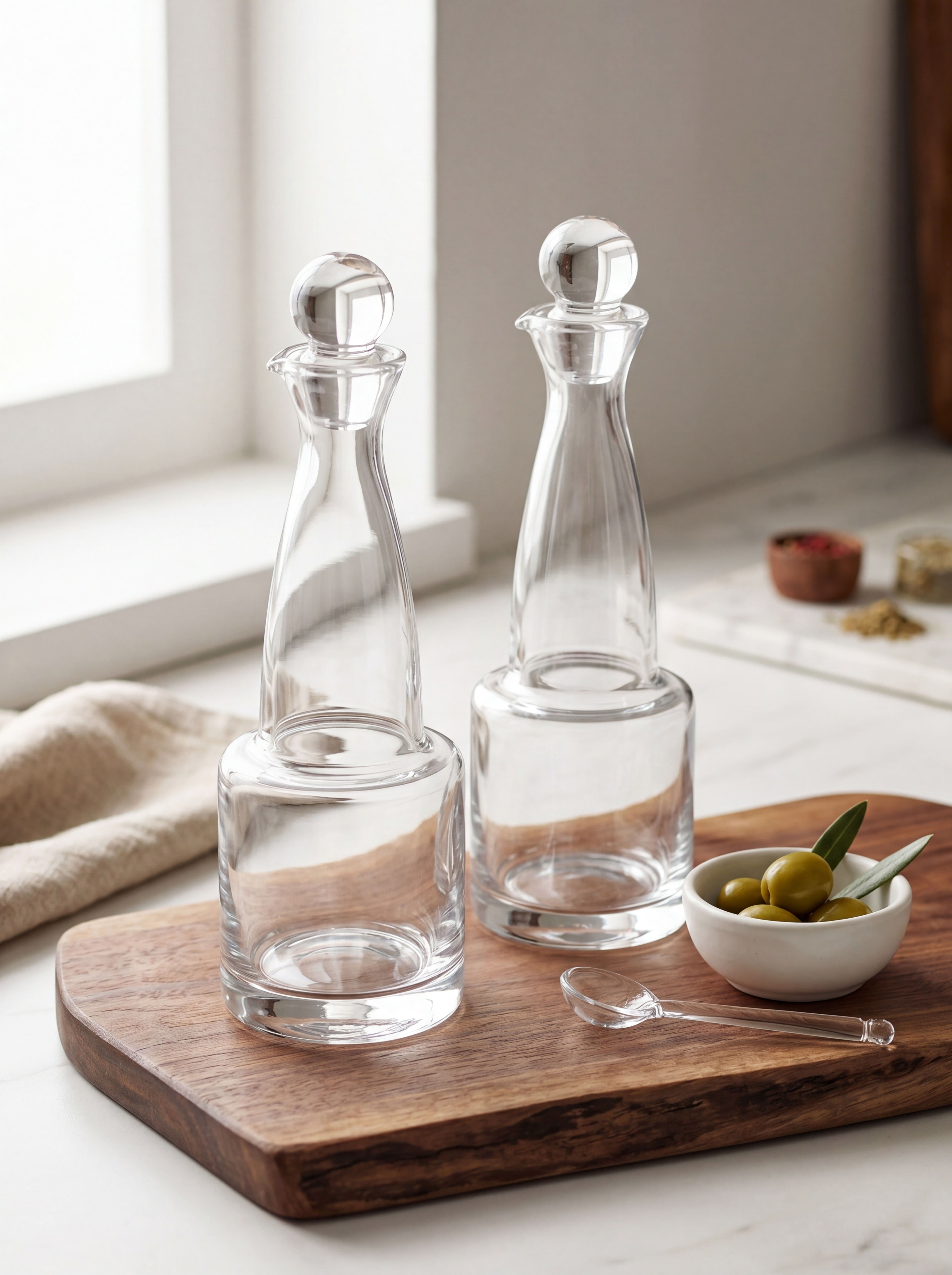 Paşabahçe Nude 92391 Oil & Vinegar Cam Yağlık Sirkelik Şişesi 250 cc